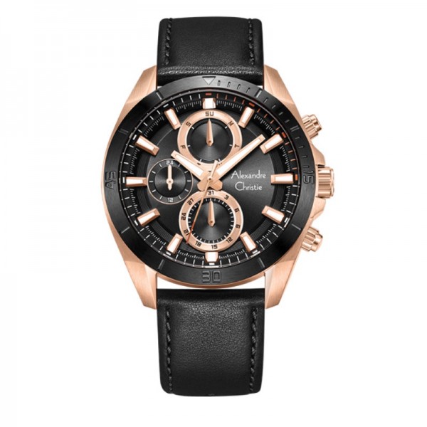 Alexandre Christie AC 6581 Rosegold Black MFLBRBA